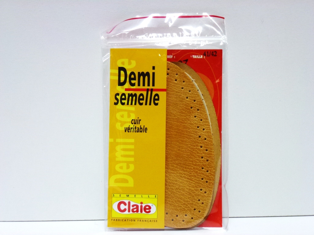 demi semelle cuir